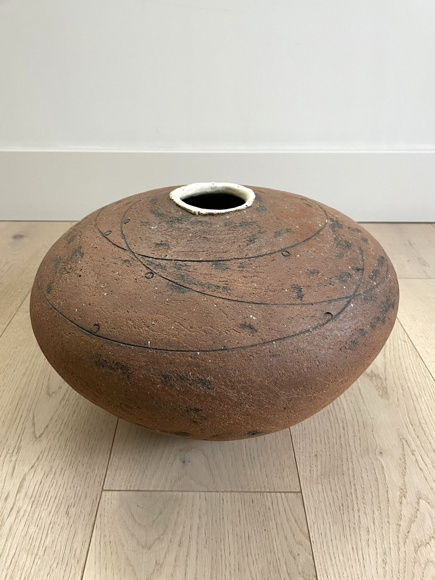 A Large Hand-built Studio Ceramic Pot by Arthur Griffiths