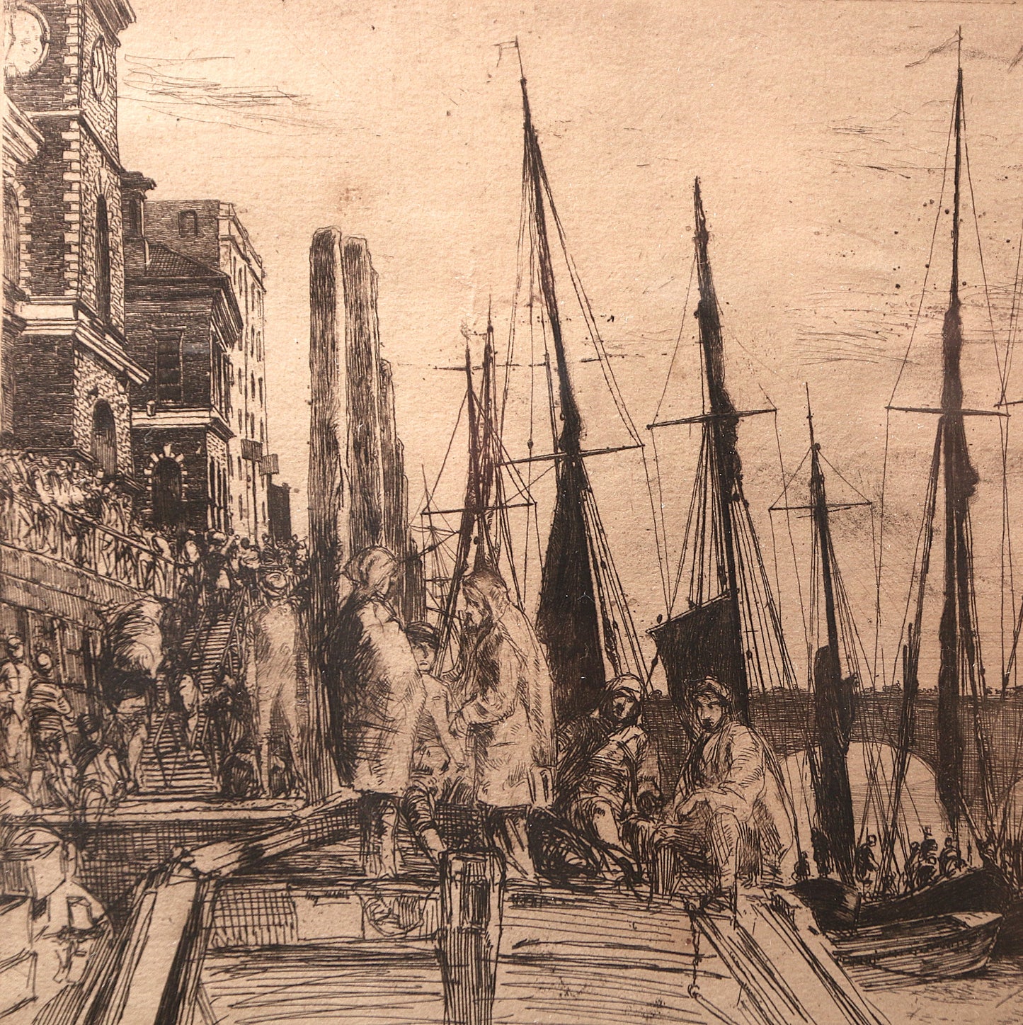 James Abbott McNeill Whistler RBA (1834 –1903) - Billingsgate 1859
