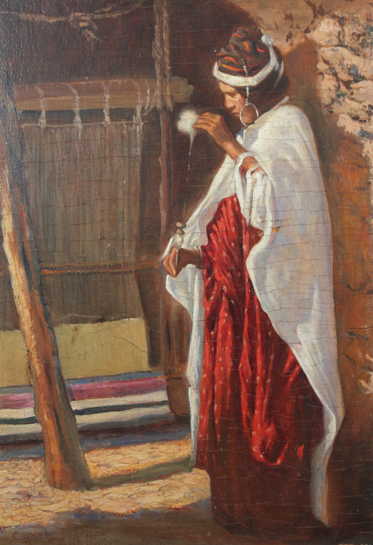 Marcel Canet (1875-1959) Berber Scenes Triptych