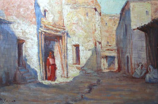 Marcel Canet (1875-1959) Berber Scenes Triptych