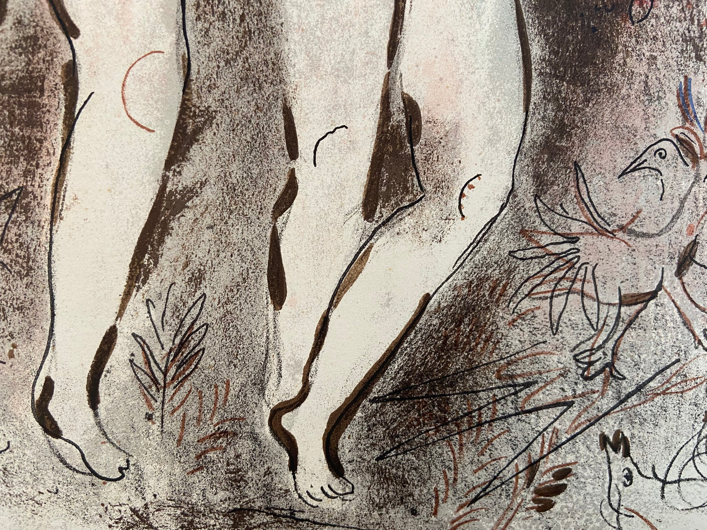 Marc Chagall (1887-1985), Adam and Eve and the Forbidden Fruit 1960, original colour lithograph