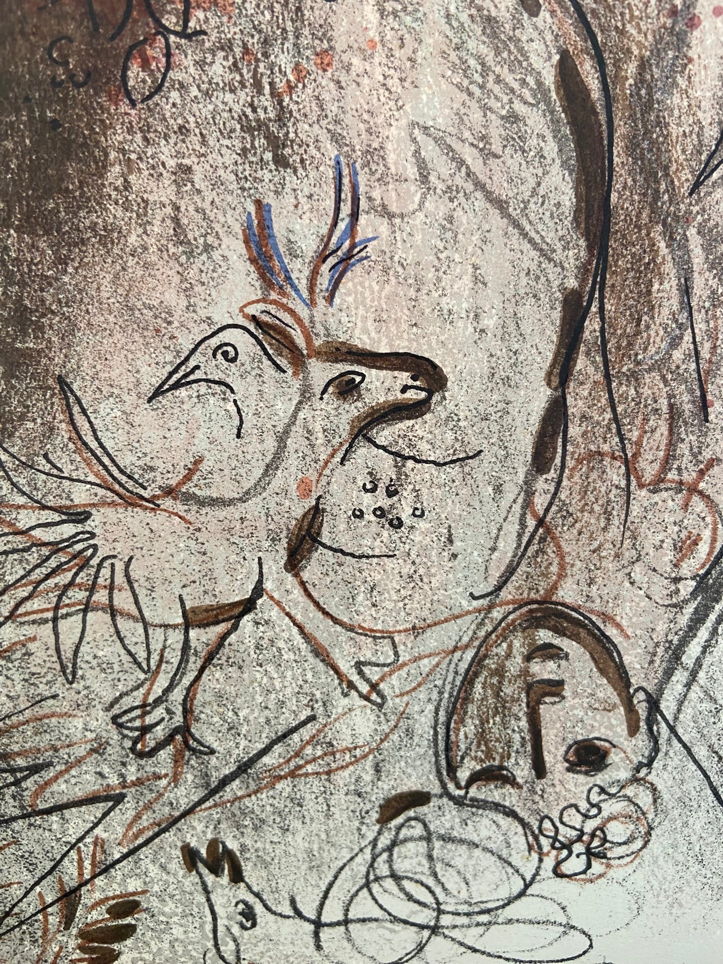 Marc Chagall (1887-1985), Adam and Eve and the Forbidden Fruit 1960, original colour lithograph