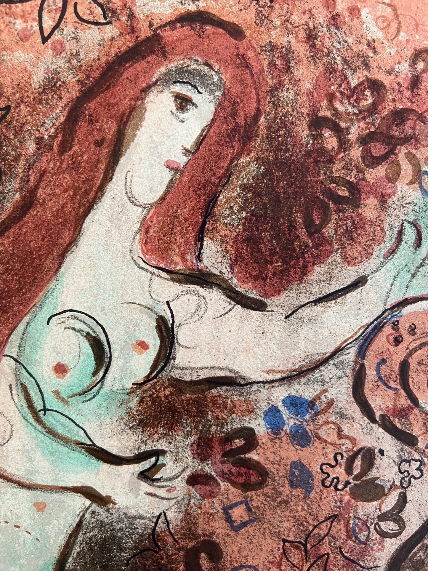 Marc Chagall (1887-1985), Adam and Eve and the Forbidden Fruit 1960, original colour lithograph