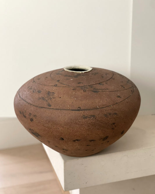 A Large Hand-built Studio Ceramic Pot by Arthur Griffiths