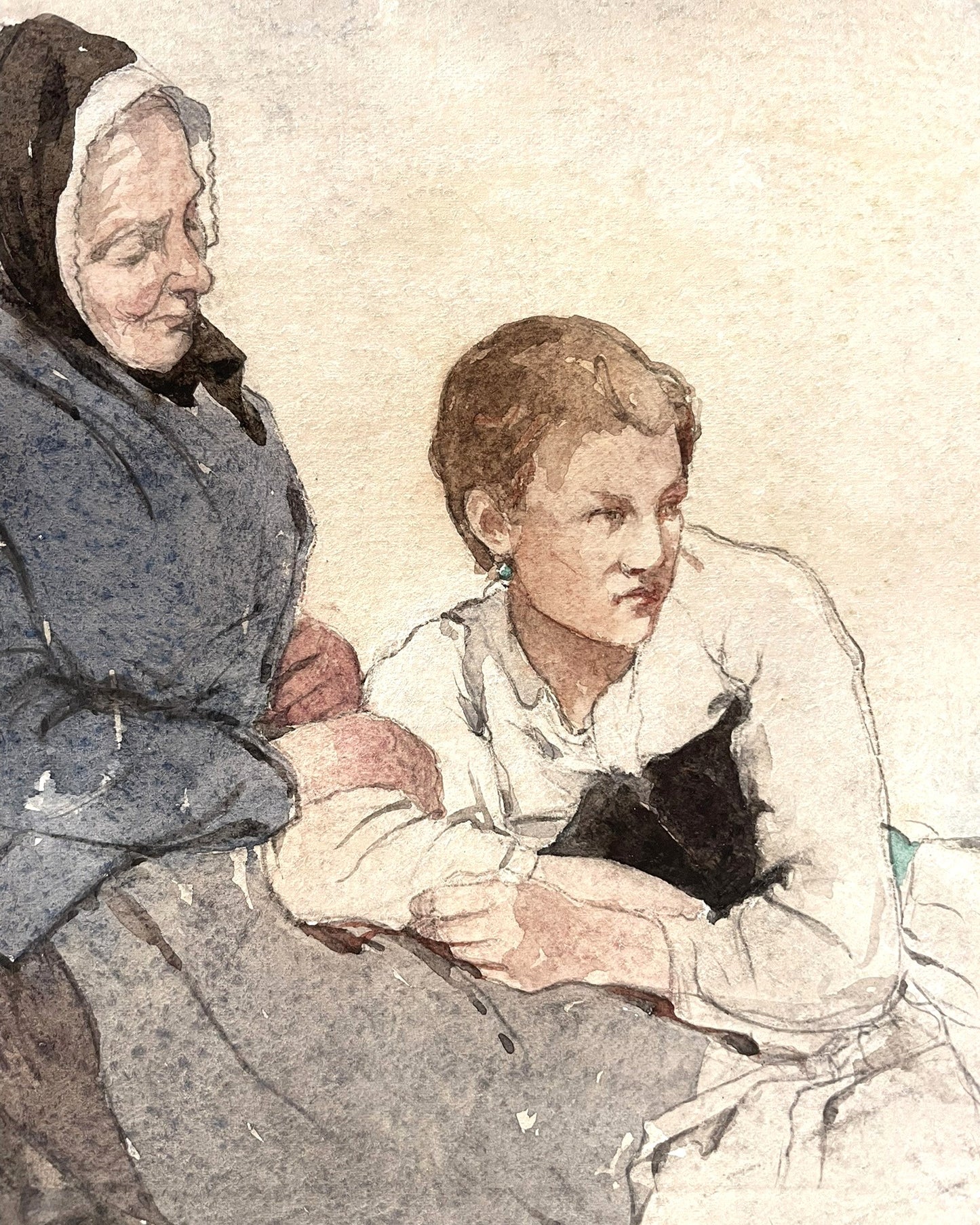 'Sympathy' Watercolour Painting by William Lee Hankey