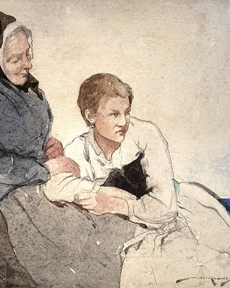 'Sympathy' Watercolour Painting by William Lee Hankey