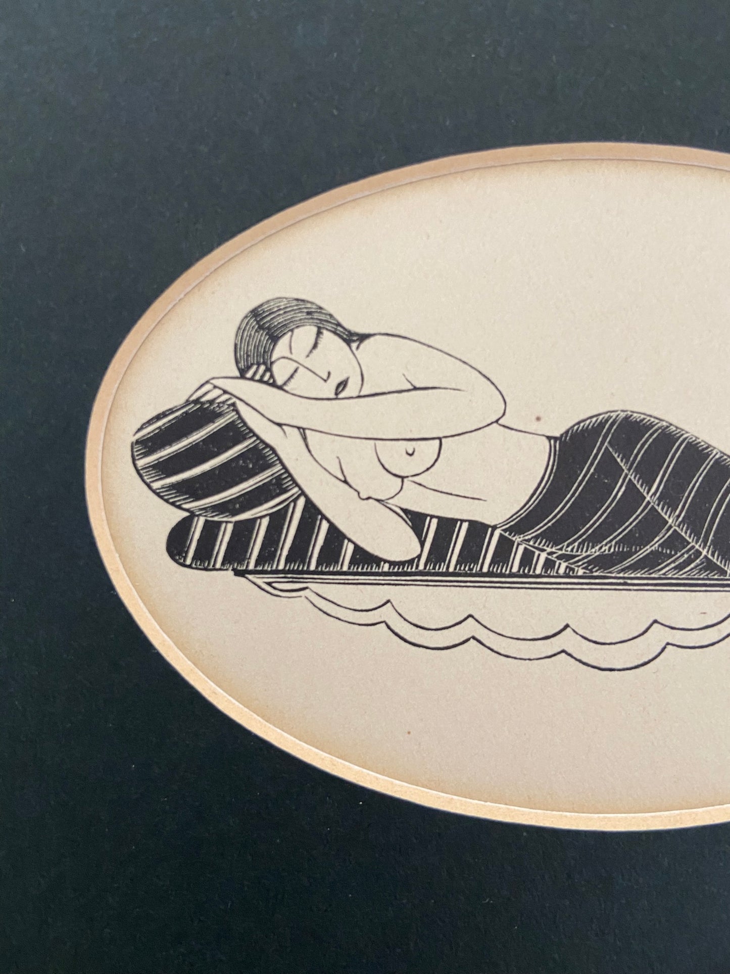 "Girl Sleeping" 1929 – Original Wood Engraving by Eric Gill