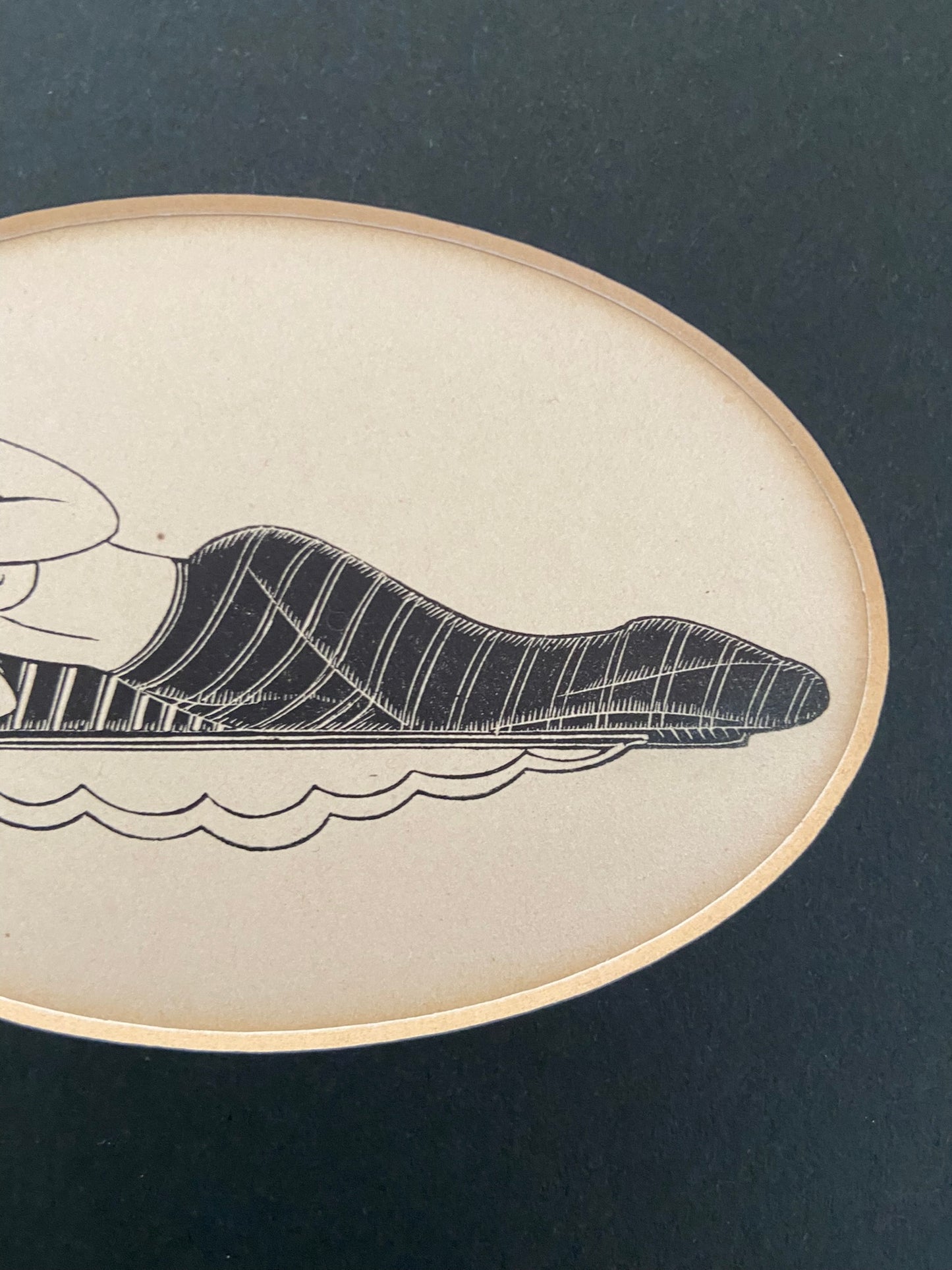 "Girl Sleeping" 1929 – Original Wood Engraving by Eric Gill