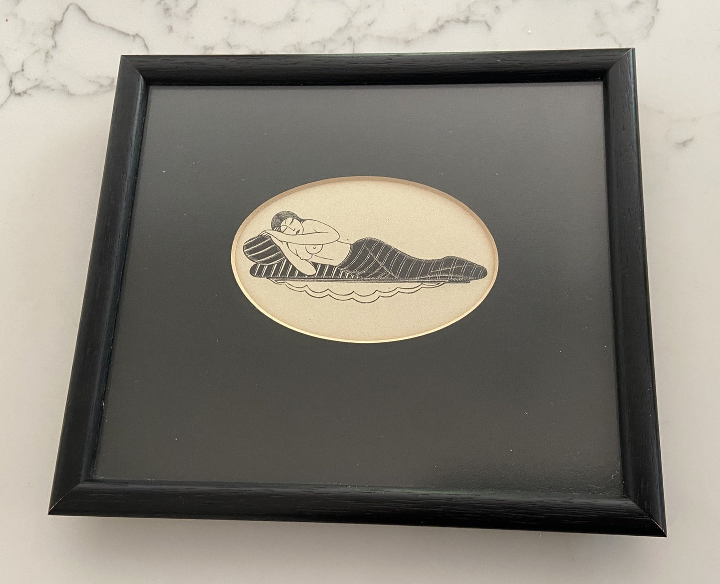 "Girl Sleeping" 1929 – Original Wood Engraving by Eric Gill