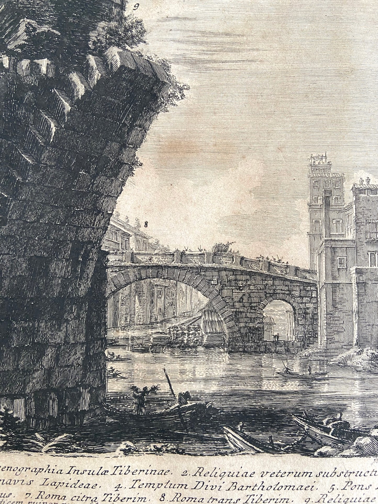 Giovanni Battista Piranesi (Italian, 1720–1778) - View of the Tiber Island, 1762 Etching on laid paper