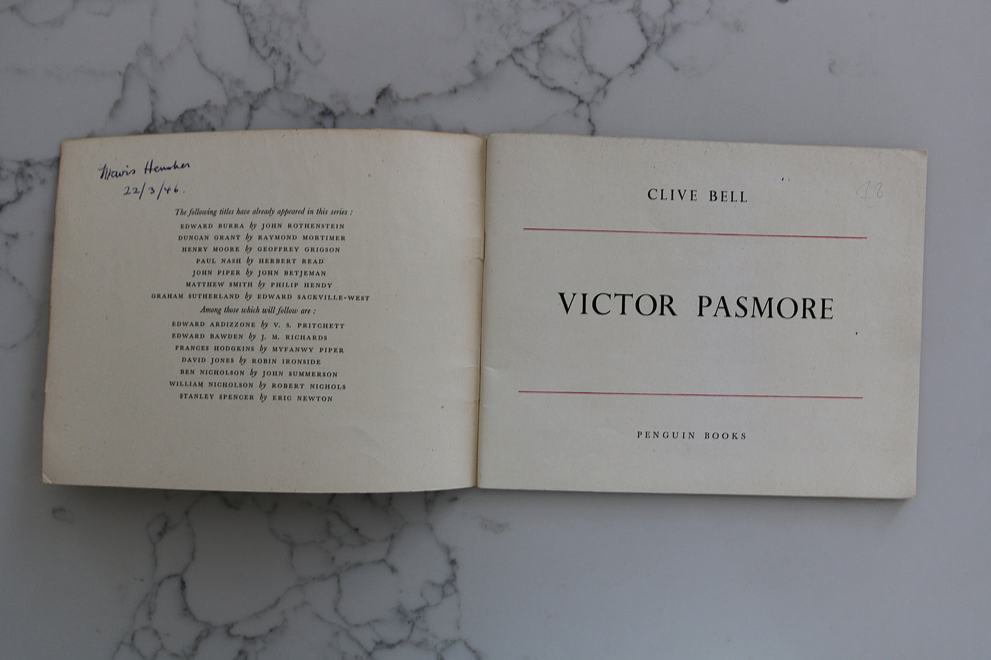 Victor Pasmore, The Penguin Modern Painters