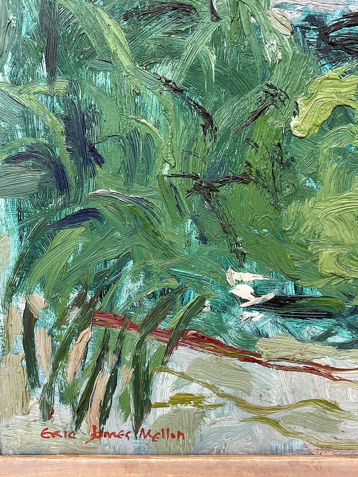 Bosham Landscape in Oil by Eric James Mellon (1925-2014)