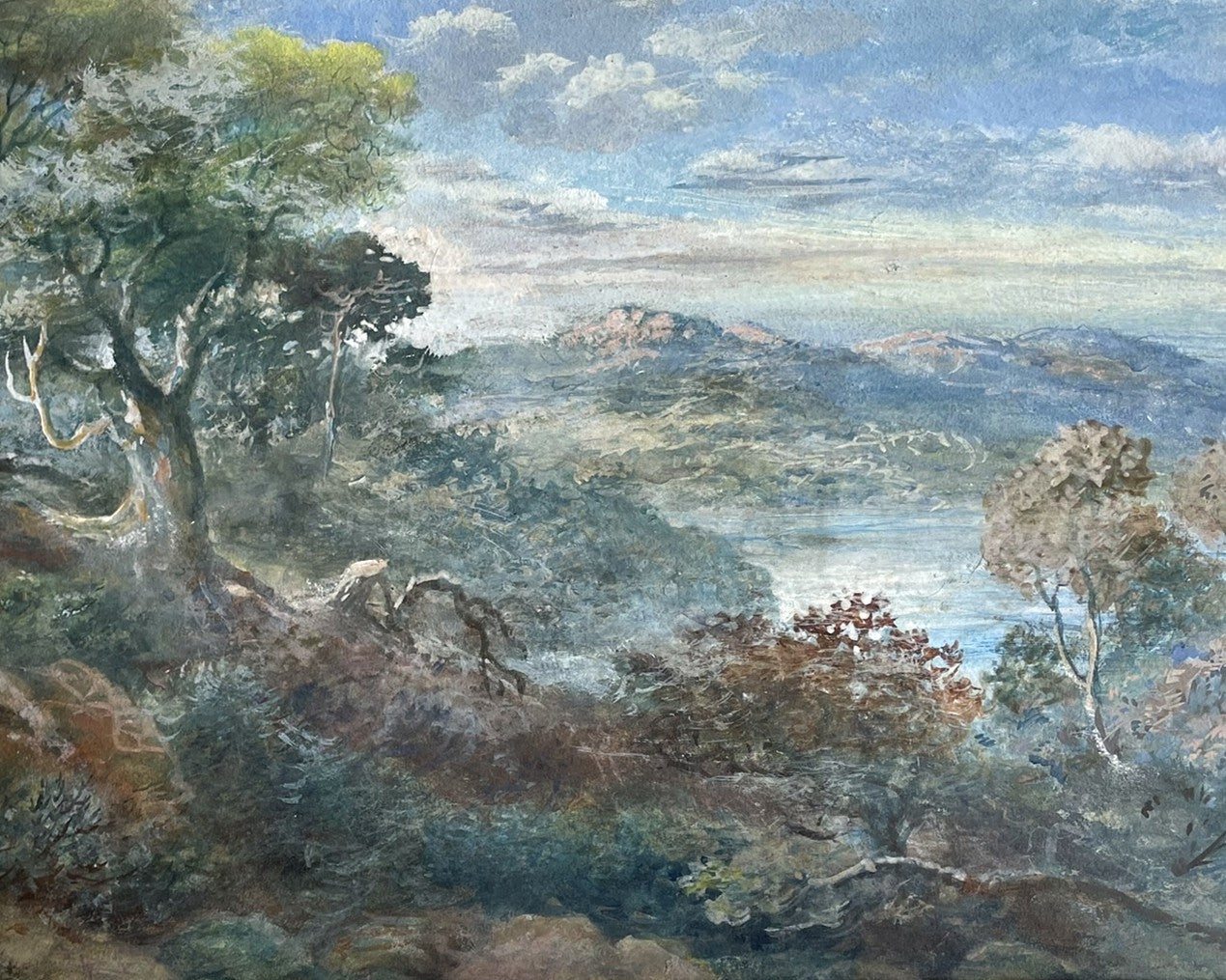19th-Century Watercolour Landscape