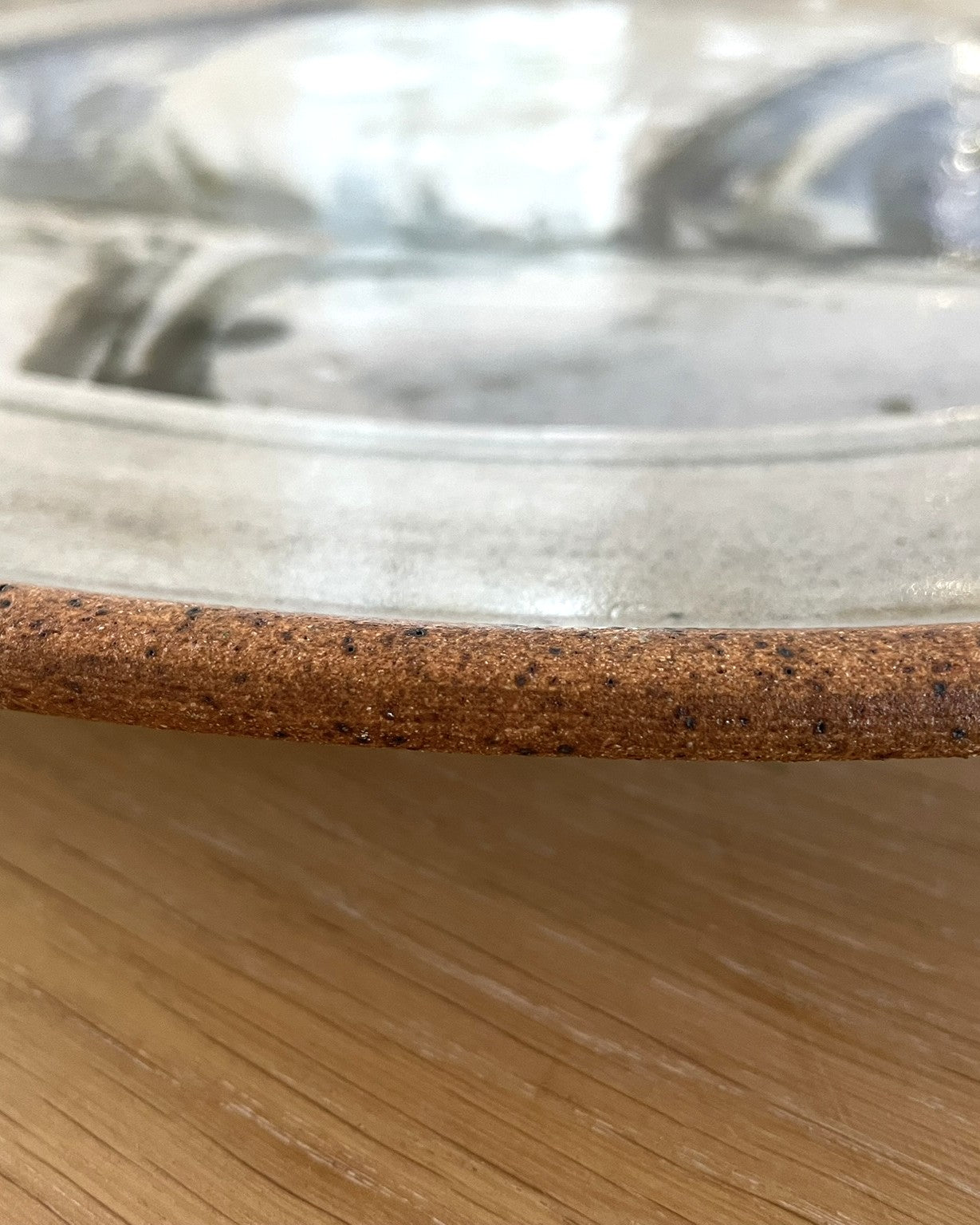 A Substantial Stoneware Charger by Mick Arnup