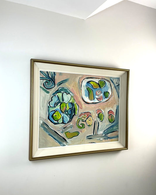 Vibrant modern still life by Irish artist Elizabeth Cope