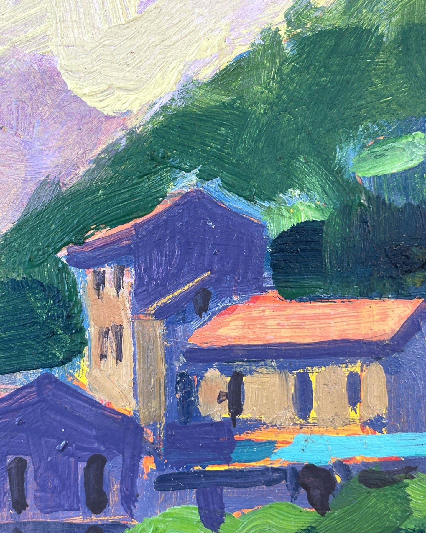 Corsican Hillscape – Original Oil Painting by Gregory Alexander