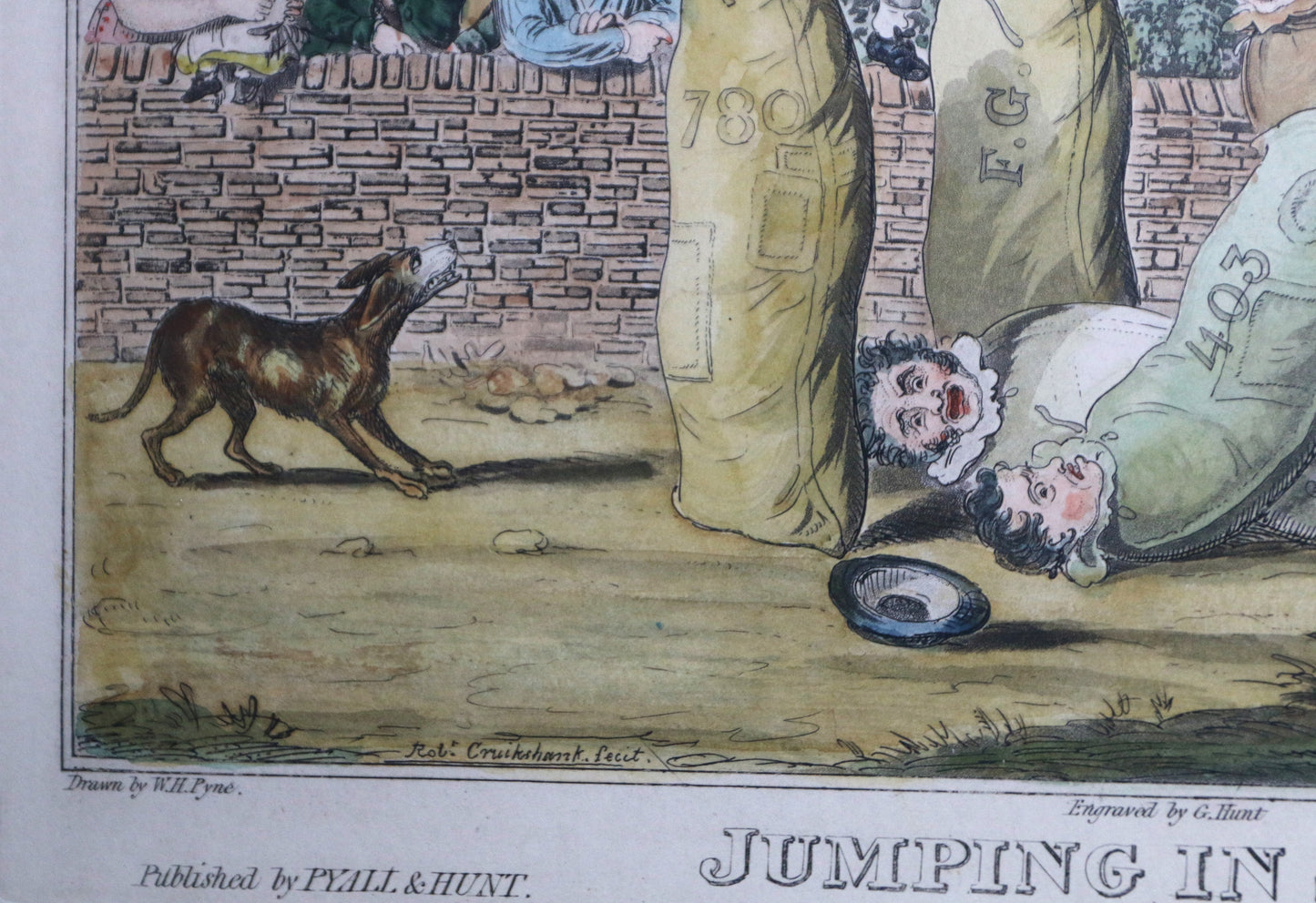 Robert Cruikshank after W.H. Pyne – Jumping in Sacks