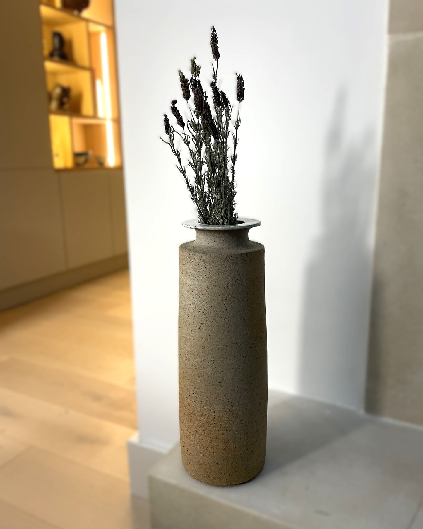 Cylindrical Stoneware Vase by Derrek Davis