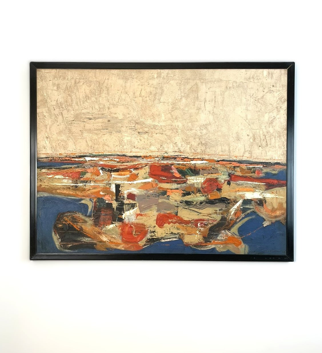 Large Abstract Landscape by Ian Henderson – Oil on Canvas