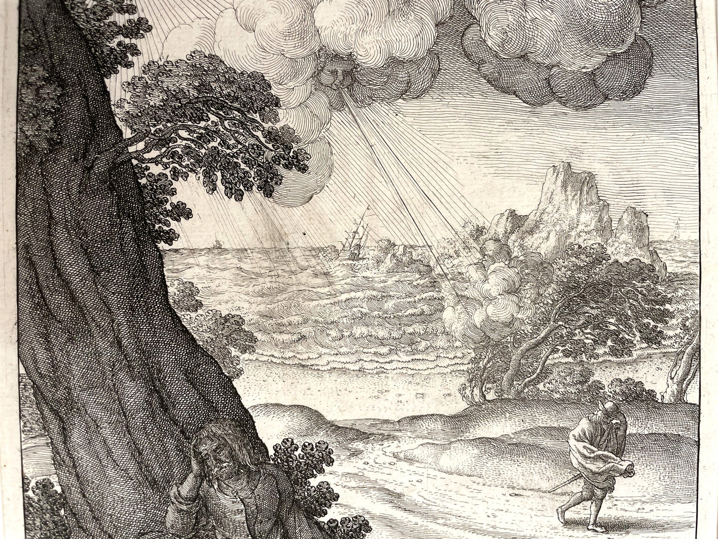 “Wenceslaus Hollar – The Sun and the Wind (1665) | Original 17th-Century Etching from Aesop’s Fables”