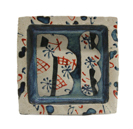 John Maltby (1936-2020)  - Studio pottery stoneware square platter