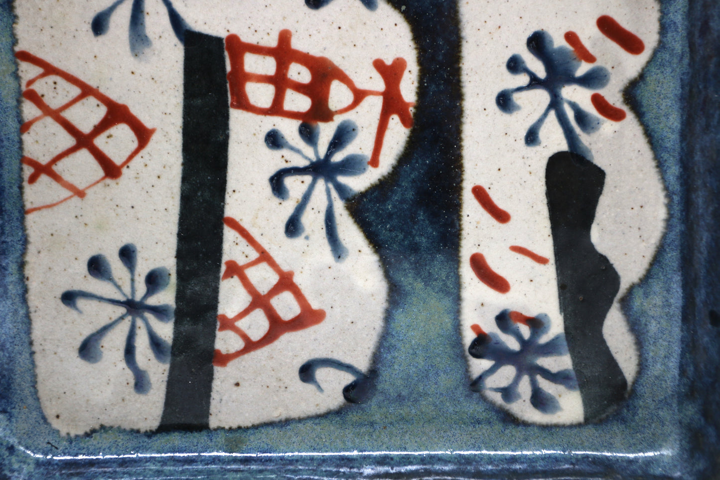 John Maltby (1936-2020)  - Studio pottery stoneware square platter