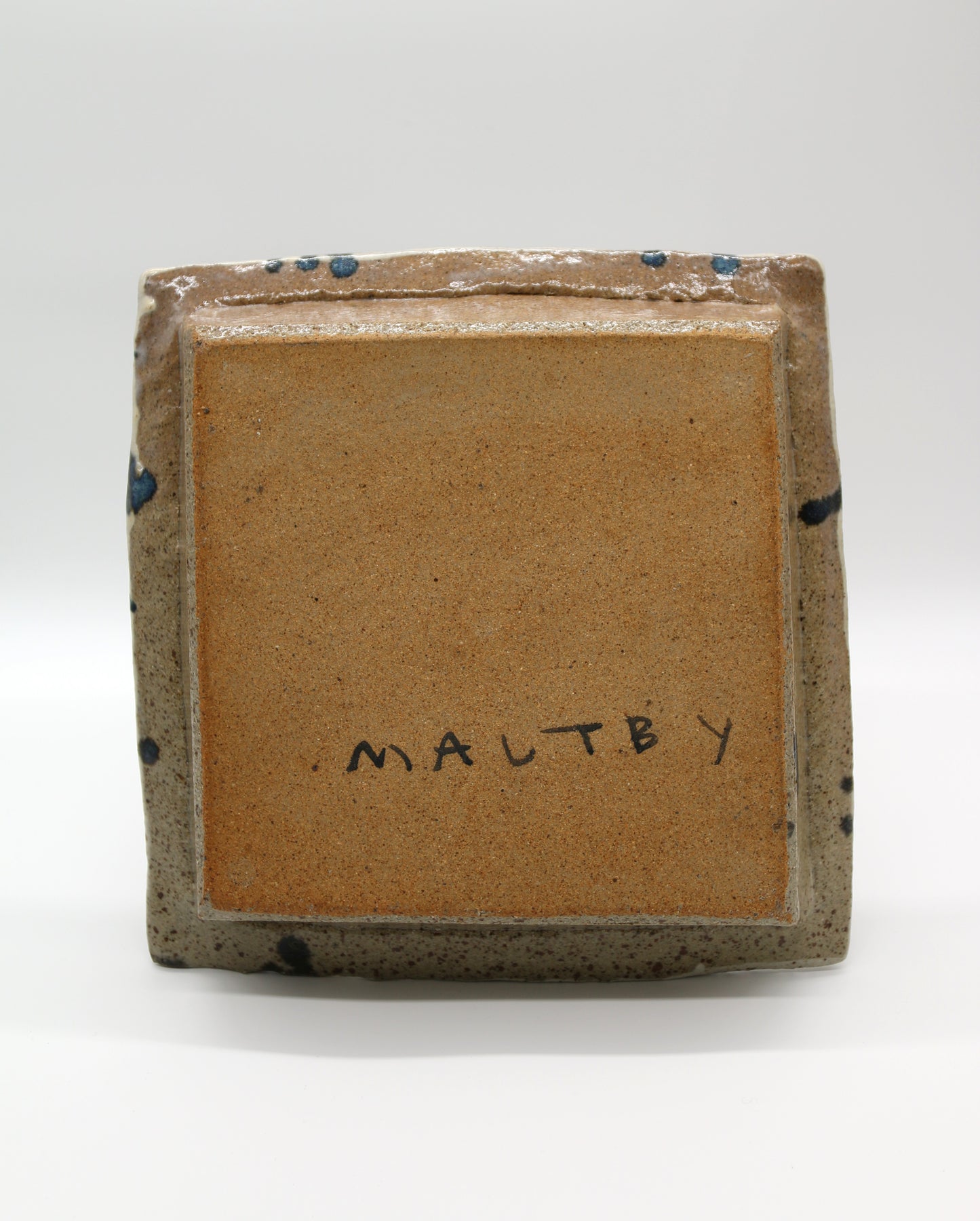 John Maltby (1936-2020)  - Studio pottery stoneware square platter