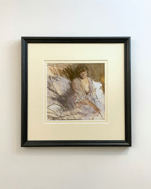 Bernard Dunstan RA PPRWA (1920-2017) - Women in Negligee, pastel, 1981