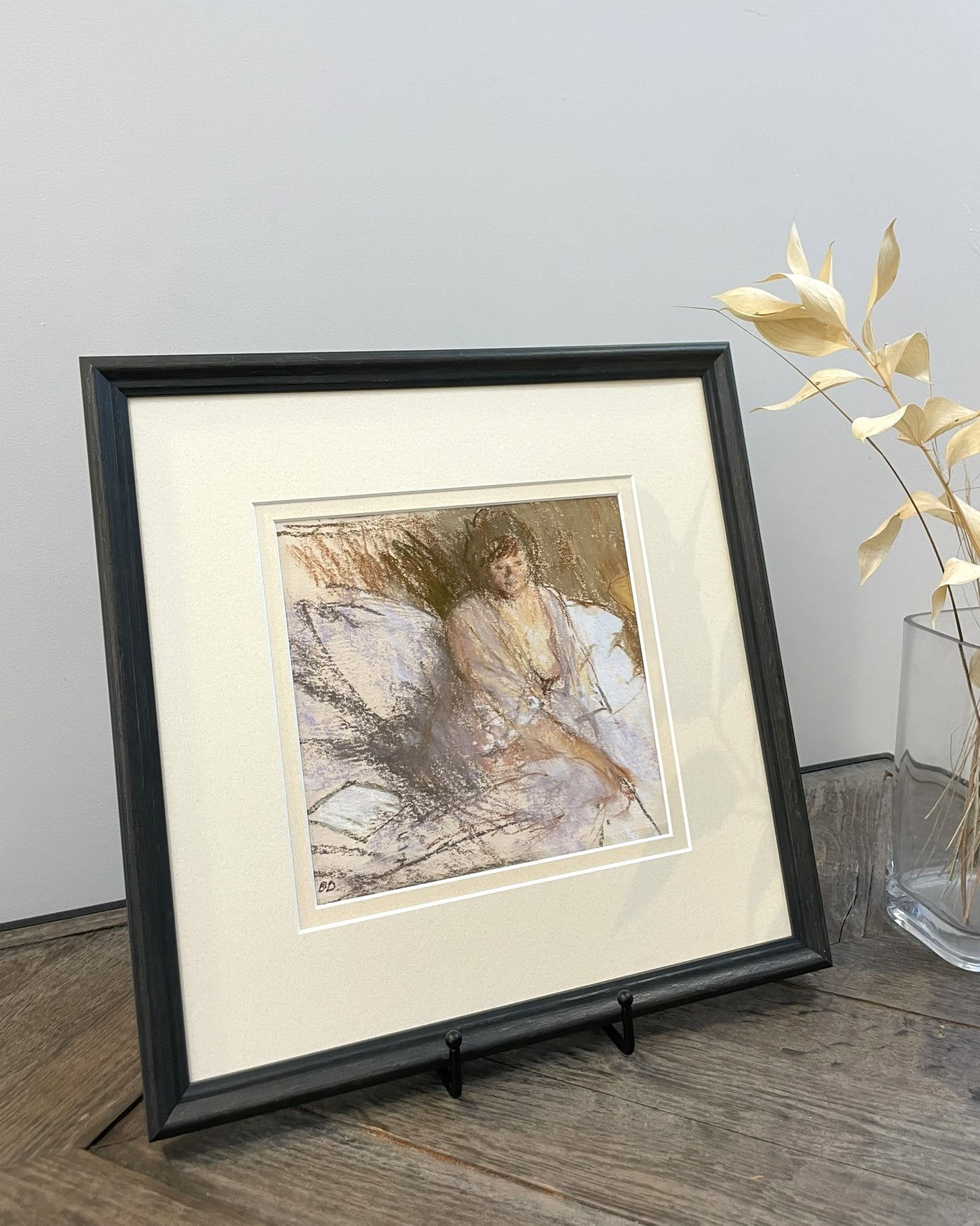 Bernard Dunstan RA PPRWA (1920-2017) - Women in Negligee, pastel, 1981