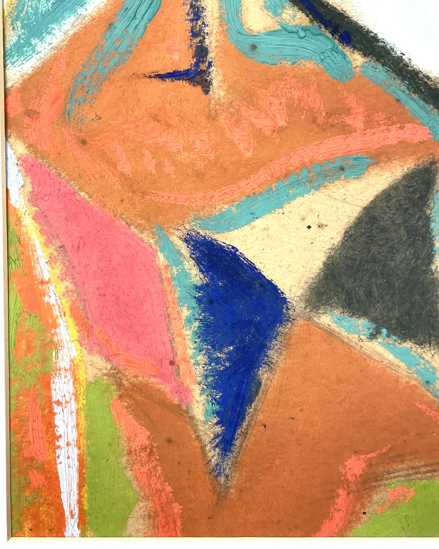 Modernist Still Life Painting in Vibrant Impasto