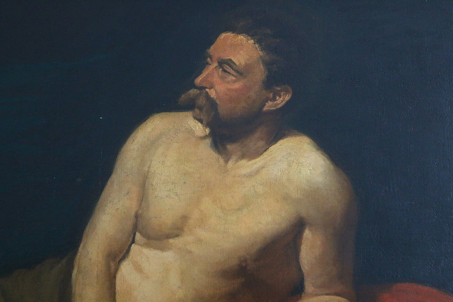 Reclining Male Figure Oil on Canvas