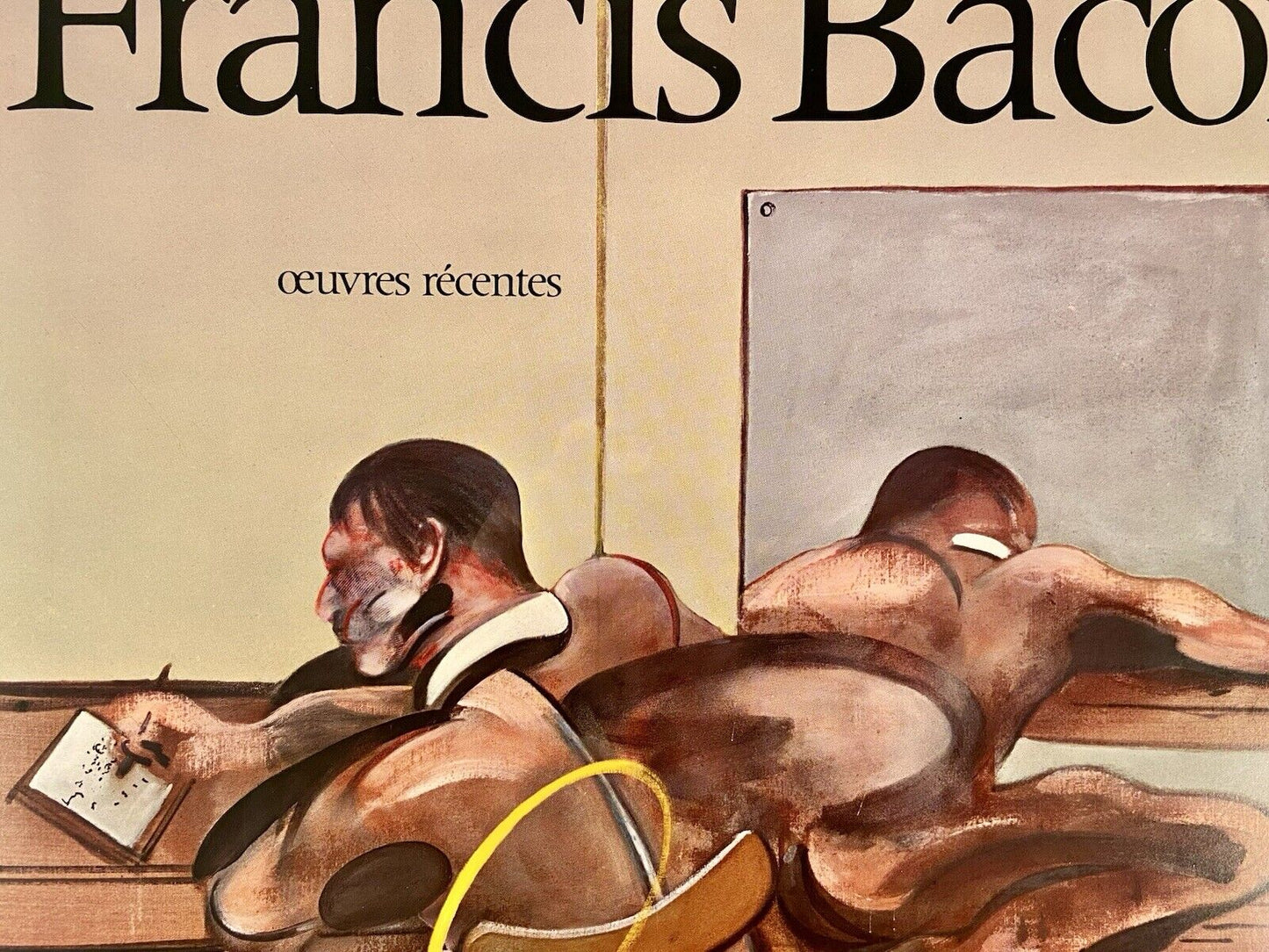 Framed Francis Bacon Exhibition Poster Galerie Claude Bernard 1977
